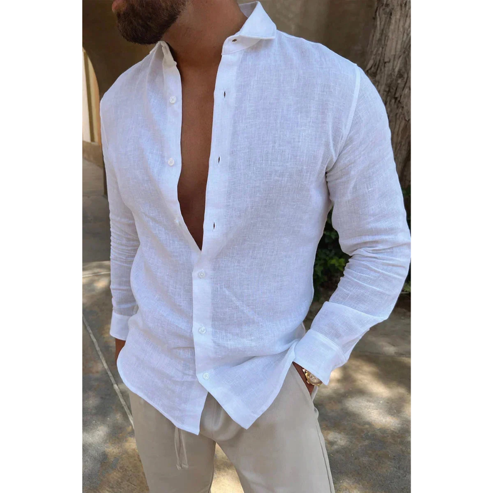 Herreskjorte – Afslappet stil i hør af høj kvalitet