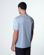 luksus t-shirt – babyblå