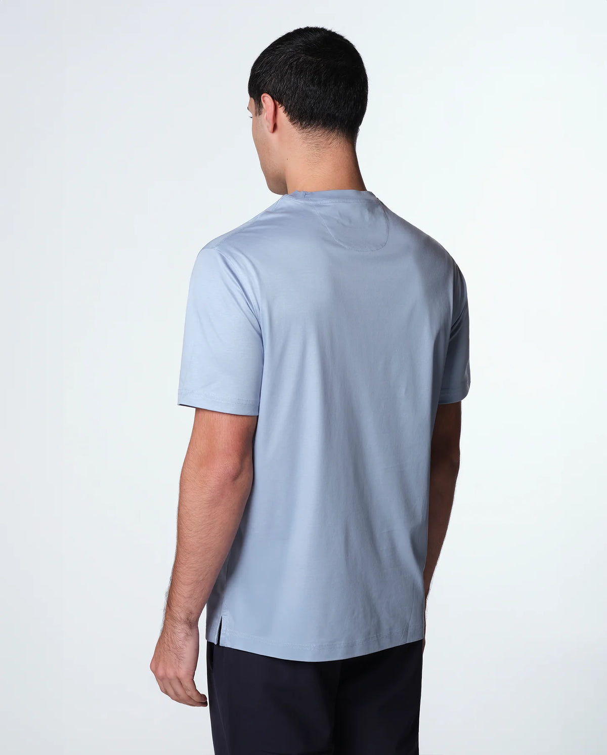 luksus t-shirt – babyblå