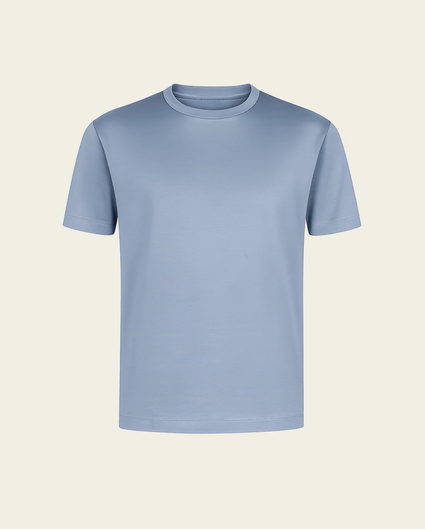 luksus t-shirt – babyblå