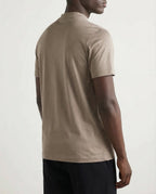glansfuld t-shirt med rund hals
