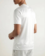glansfuld t-shirt med rund hals